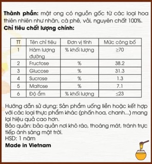 Mật ong hoa bạc hà 380ml