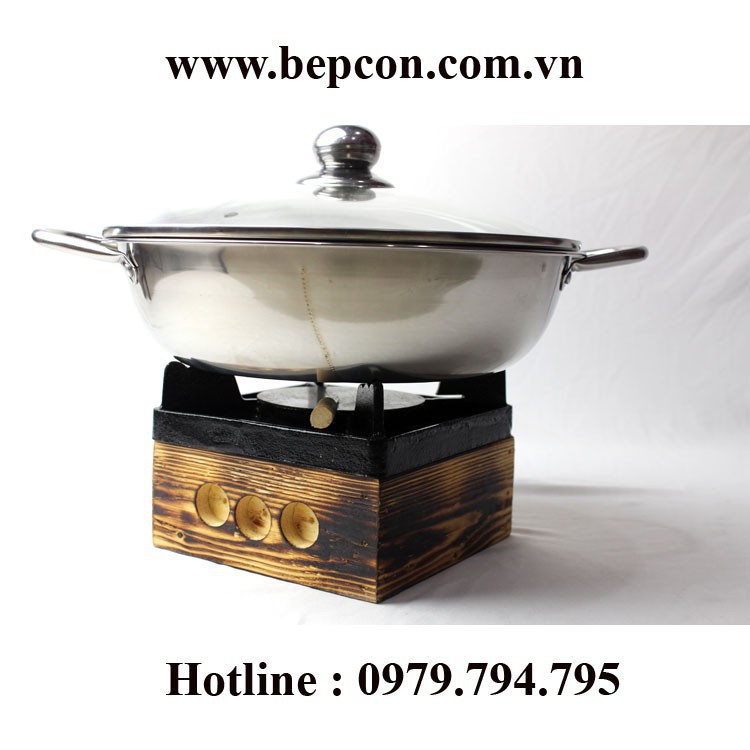 Bếp Cồn ⚡ Freeship ⚡ Giảm 40K Khi Mua Combo Bếp Cồn Đúc & Nồi Lẩu Hotpot Size 30