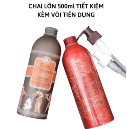 Sữa Tắm Nước Hoa Tesori Lưu Hương Ý 500ml Kèm Vòi