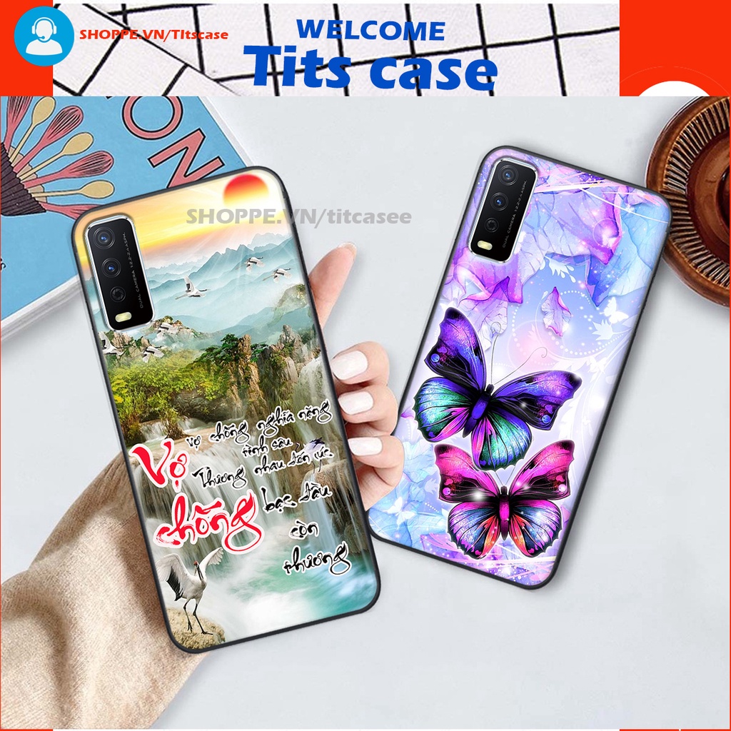Ốp lưng Vivo Y12S 2021 / Y20 in hình thiên nga,hoa may mắn, đặc sắc ĐỘC - LẠ - BỀN
