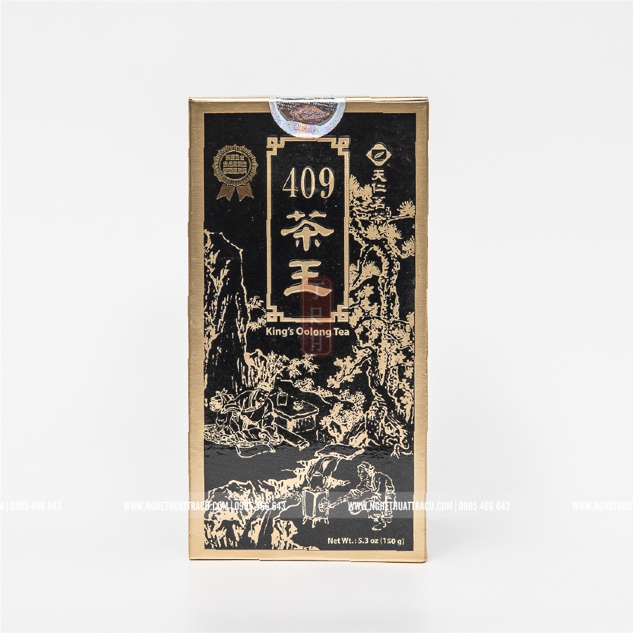 Trà Vương TenRen chính hãng, King's Oolong Tea 409, đóng hộp thiếc, khối lượng 150g trà