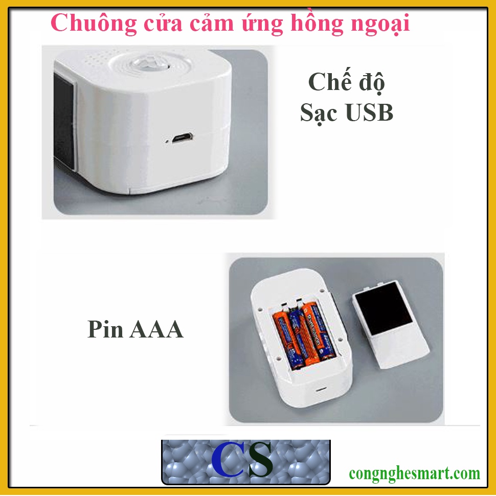 Báo động không dây tích hợp ghi âm giọng nói SC80 tích hợp sạc và Pin