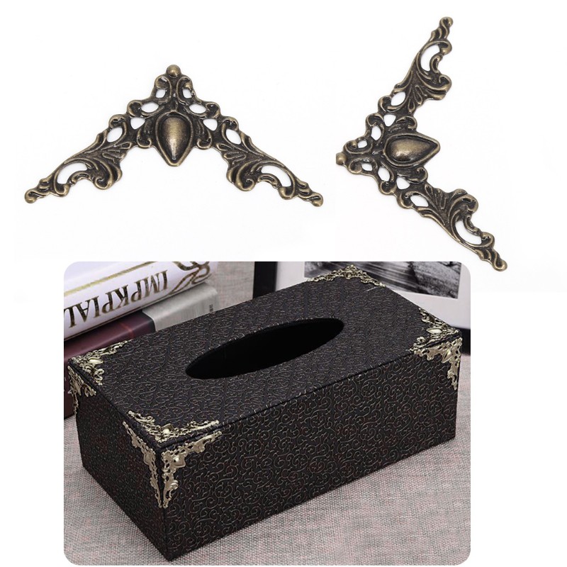 Set 30 phụ kiện nẹp góc bằng kim loại dùng trang trí tập ảnh/sổ tay