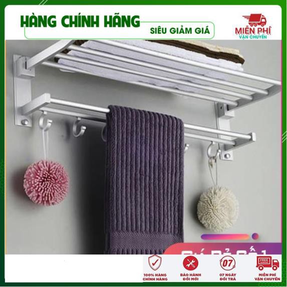 Kệ Nhà Tắm - Giá Treo Nhà Tắm 2 Tầng Có Móc Treo Cực Chắc - Đồ Gia Dụng Thông Minh