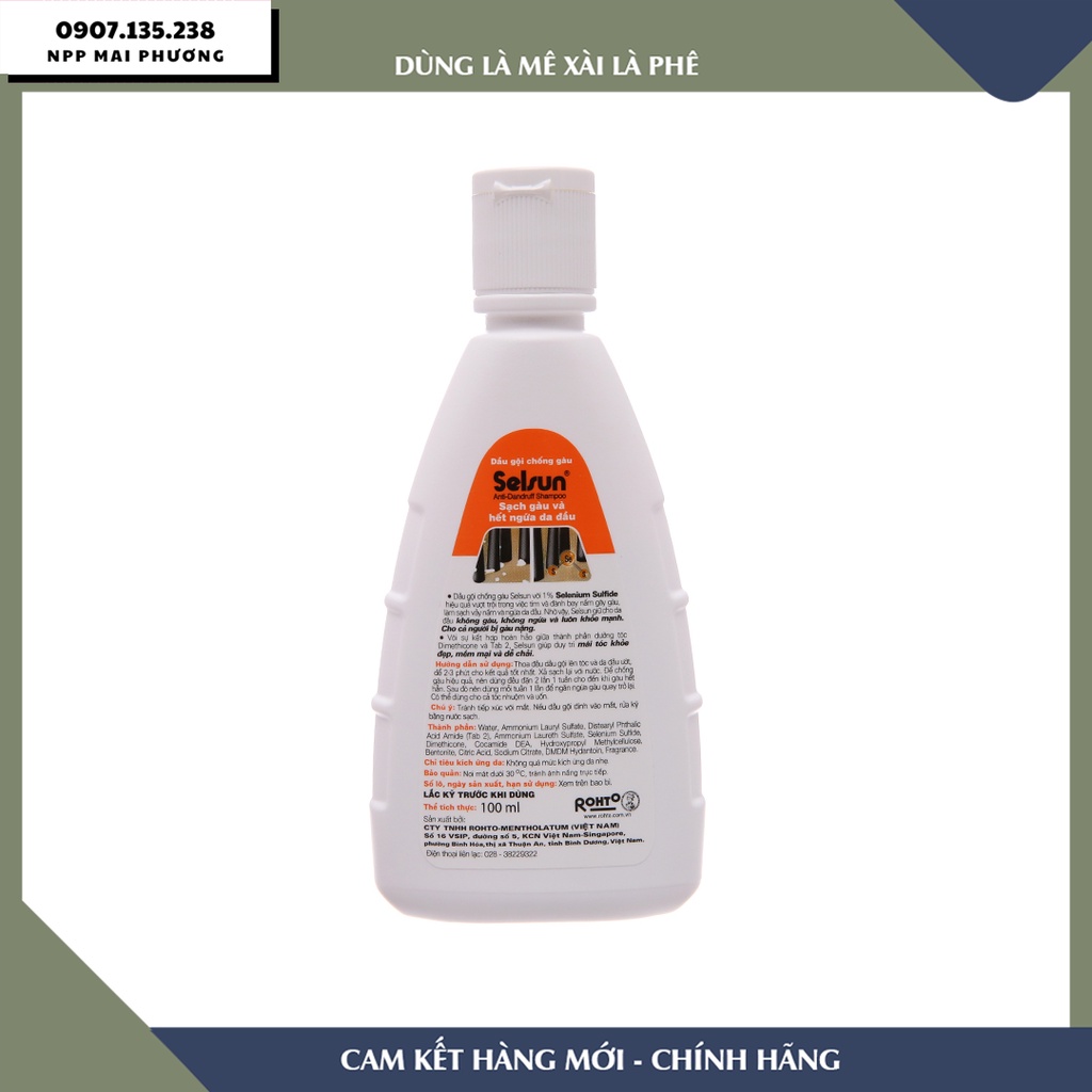 Dầu gội chống gàu Selsun