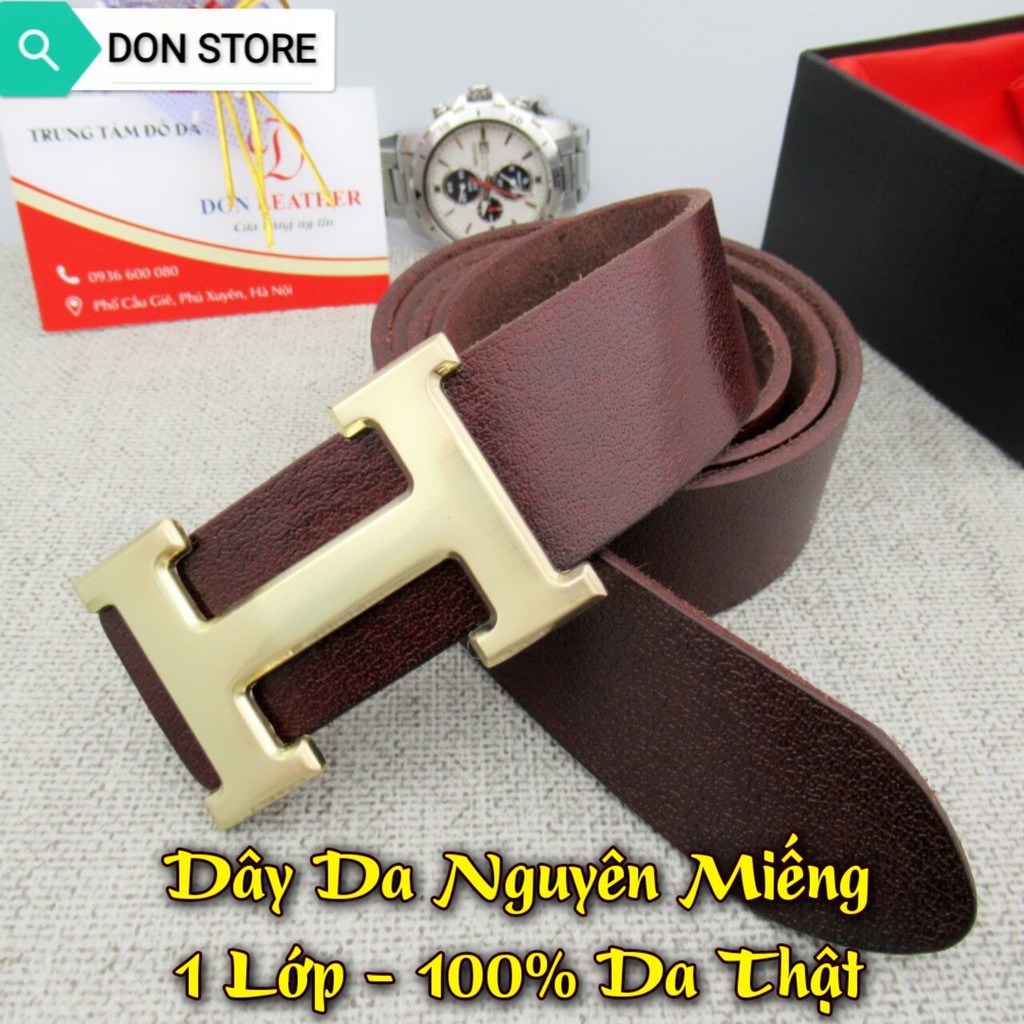 Thắt Lưng Nam - Dây Nịt Thời Trang Cao Cấp Chất Liệu Da Bò Nguyên Miếng 1 Lớp Bền Bỉ (BH - 12 THÁNG)