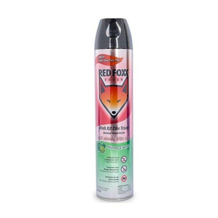 Bình Xịt Côn Trùng RED FOXX hương Chanh chai 600ml