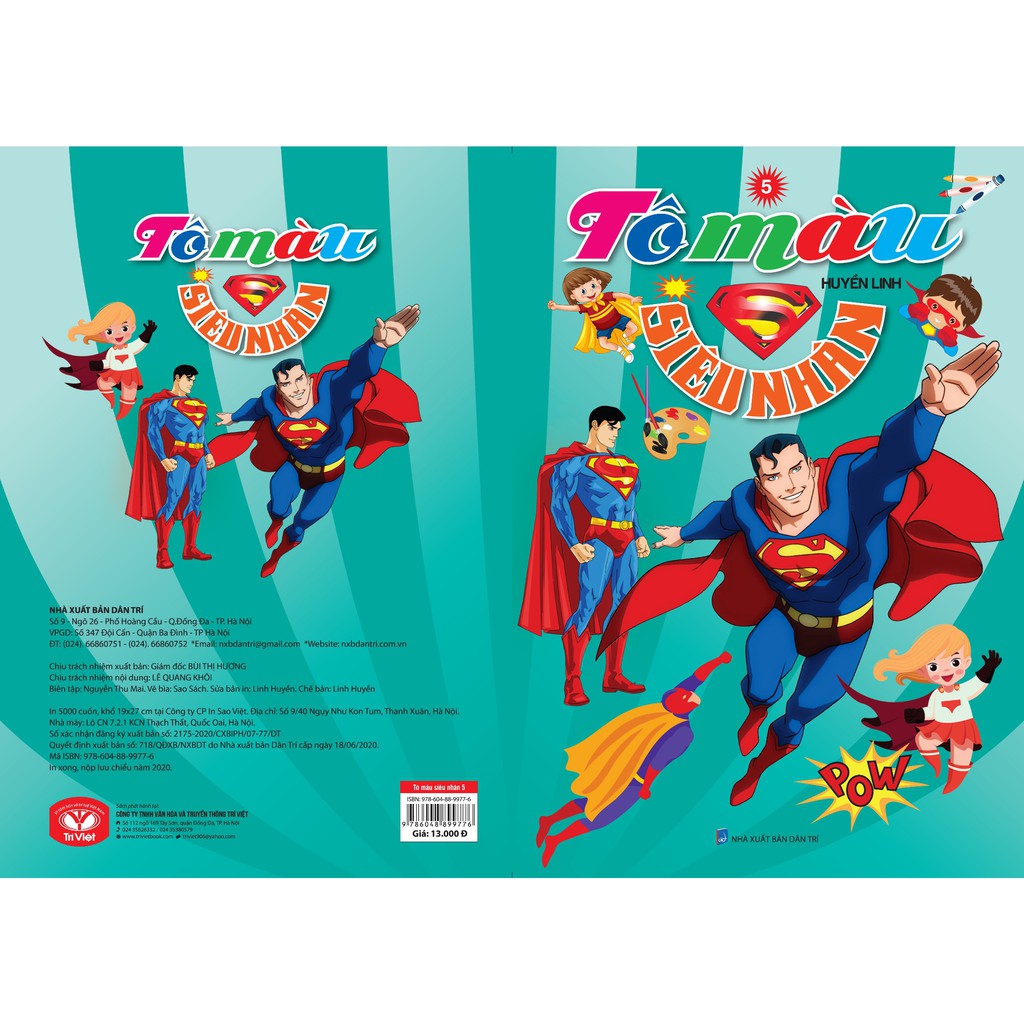 Sách - Tô màu siêu nhân T5