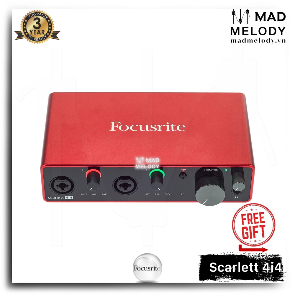 Focusrite Scarlett 4i4 USB Audio Interface