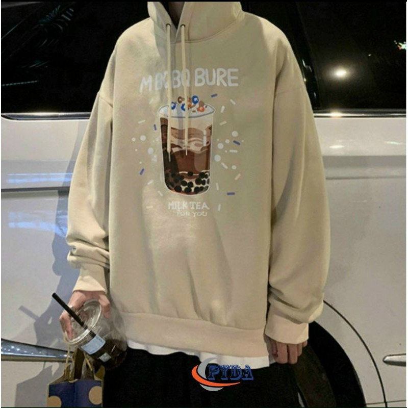 Áo hoodie trà sữa unisex nam nữ chất nỉ ngoại cao cấp chống tia UV phong cách teen trẻ trung kèm video thật