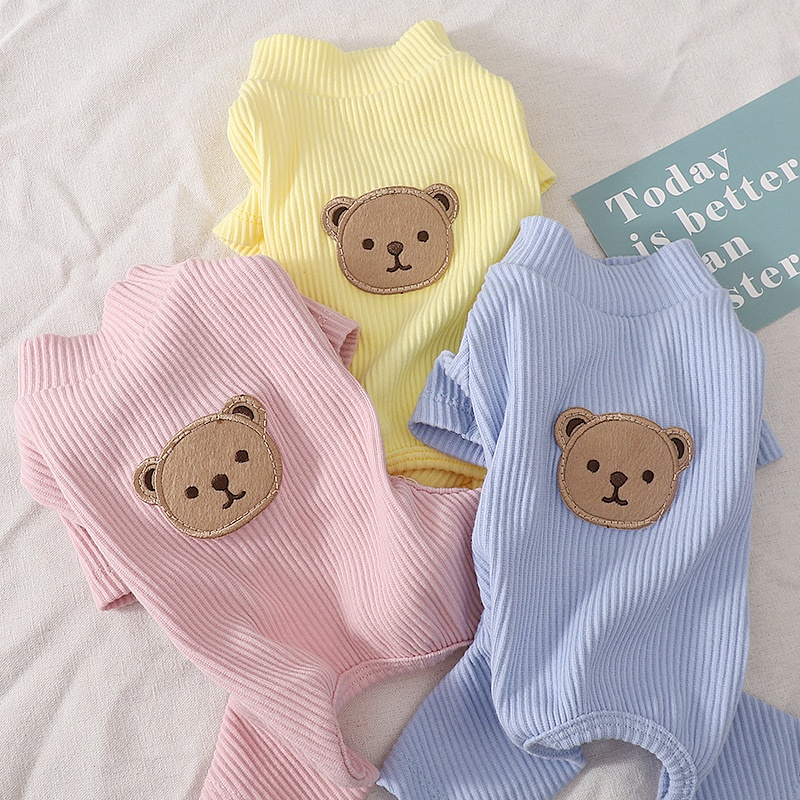 Áo Mặc Bốn Màu Sắc Mỏng Nhẹ Thoáng Khí In Họa Tiết Chú Chó Poodle Dễ Thương Thời Trang Xuân Thu Cho Cún Cưng