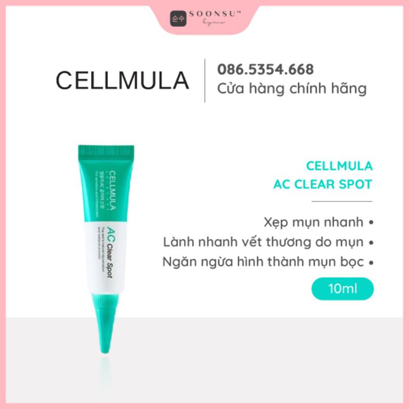 [CHÍNH HÃNG ĐỘC QUYỀN] Kem Chấm Mụn Cellmula Ac Clear Spot