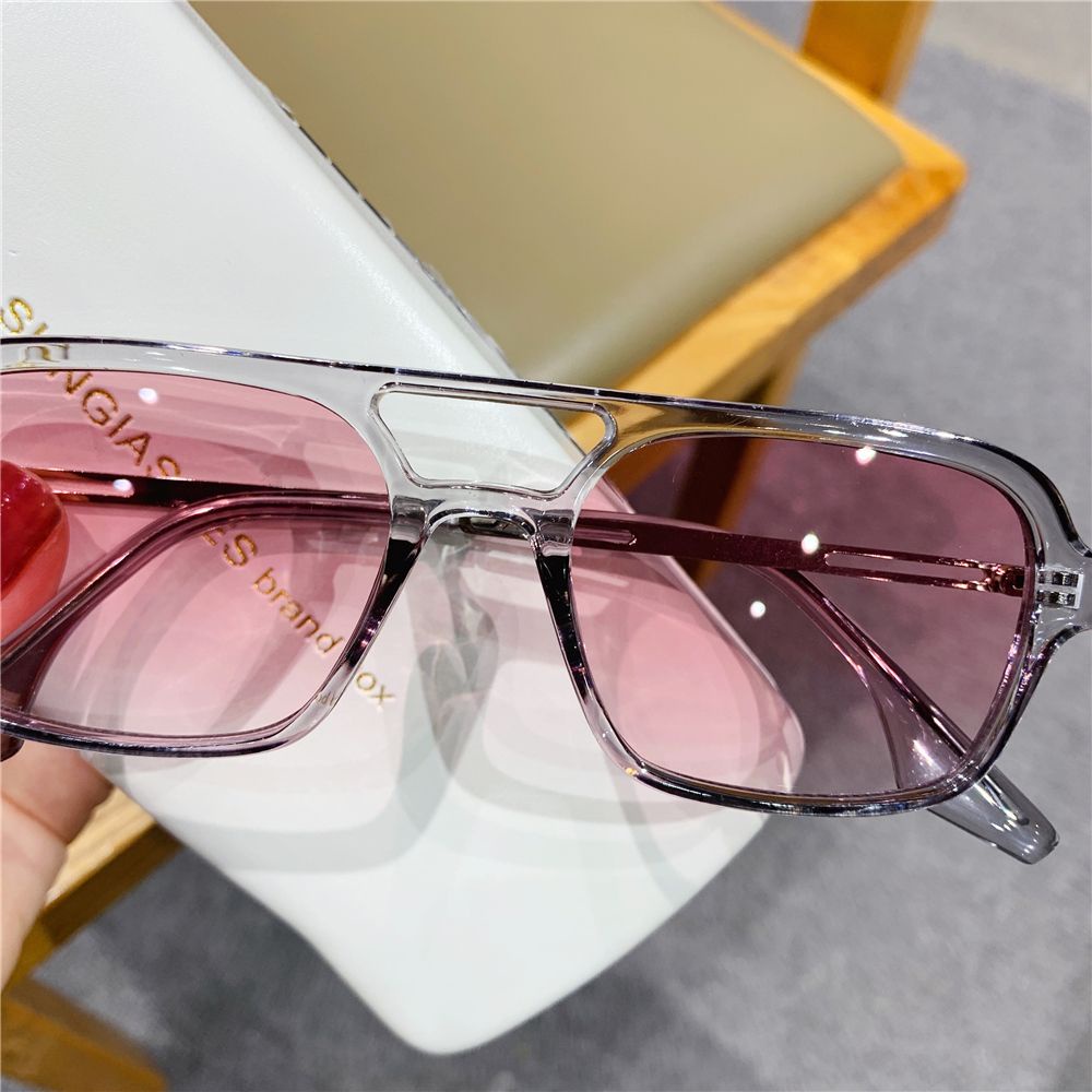 Kính Mát Gọng Hình Cầu Đôi Phong Cách Retro Chống Tia UV 400 Thời Trang Cho Nam Nữ