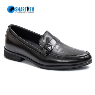 Giày lười SMARTMEN tăng chiều cao màu đen GL-13Đ