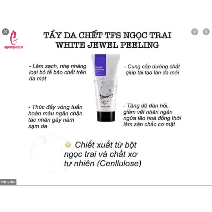 TẢY DA CHẾT NGỌC TRAI THEFACESHOP 150ML HÀNG CHÍNH HÃNG 150ML CS04