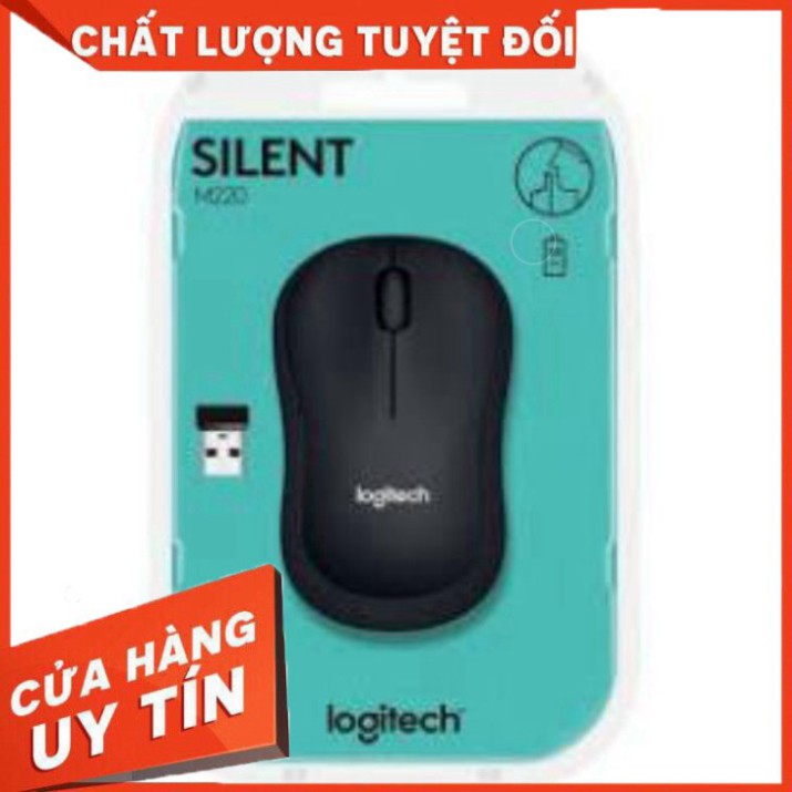 ✅✅✅ Chuột ko dây LOGITECH M220 Silent (New, nhấp chuột ko có tiếng ồn) chuyên dùng văn phòng siêu bền bảo hành 6 tháng ✅