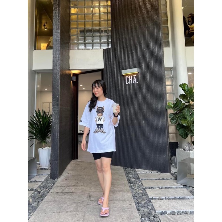 Áo thun tay lỡ, cổ tròn cho bé và gia đình họa tiết chó LW vải cotton mềm mịn, thoáng mát – Sammy_VN