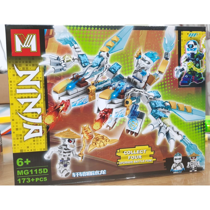 Lego Ninjago 4 mẫu Rồng Thần 2 Đầu Robot cao cấp sưu tầm bản giới hạn