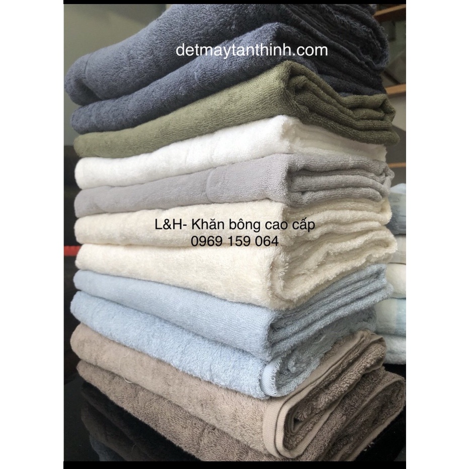 Khăn tắm xuất nhật cỡ lớn, khăn 100% cotton. Hàng Việt Nam MJ xuất khẩu chất lượng cao, nhiều màu sắc, dễ lựa chọn