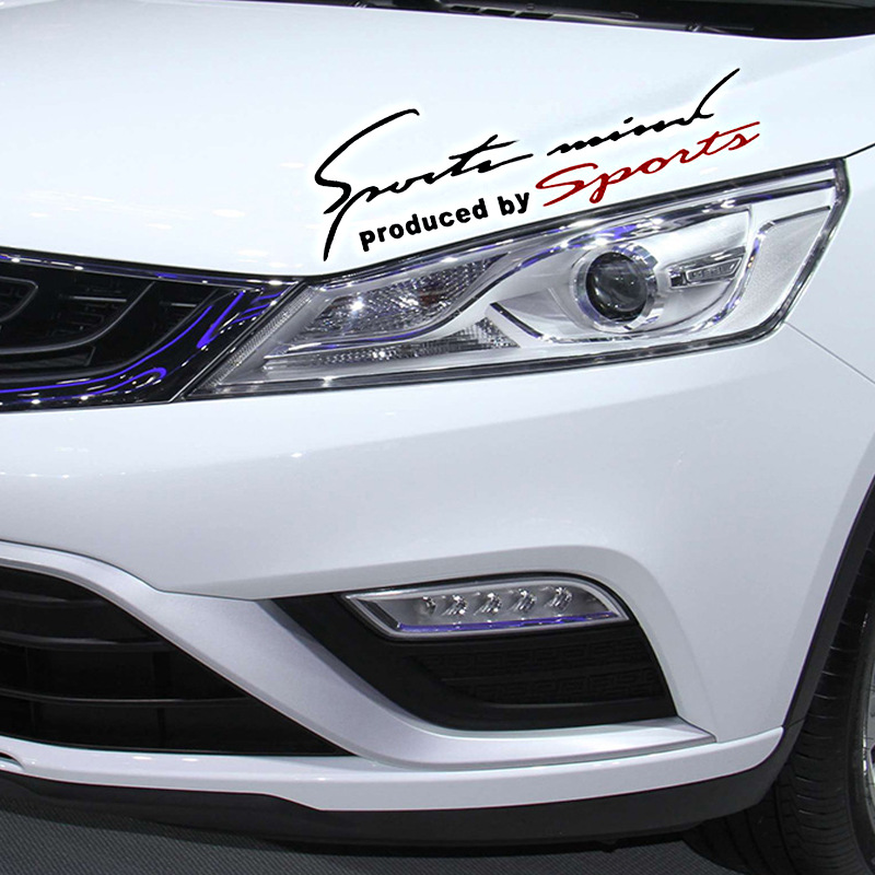 Decal Sport Mind dán trang trí nắp Capo ô tô