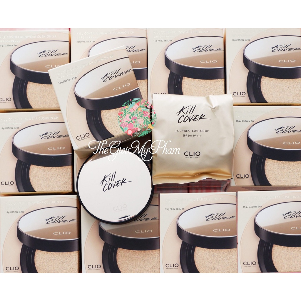 PHẤN NƯỚC CLIO KILL COVER FOUNWEAR CUSHION XP SPF 50+ PA+++ (Không Kèm Lõi)