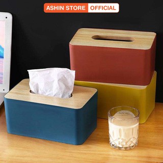 Hộp Đựng Giấy Ăn Mẫu Mới 3 Màu Trẻ Trung