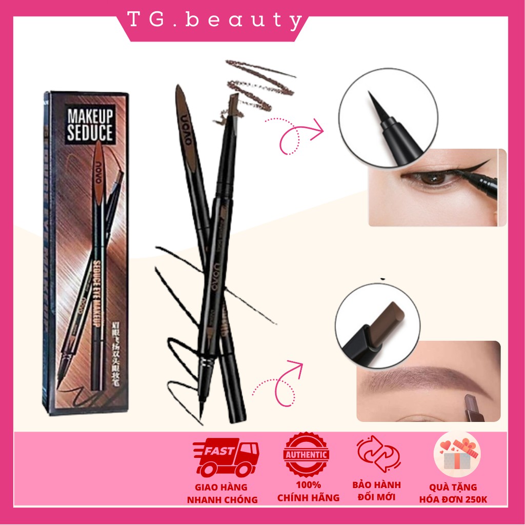 Chì Kẻ Mày 2in1 NoVo Makeup Seduce (Kẻ Mày + Kẻ Mắt)