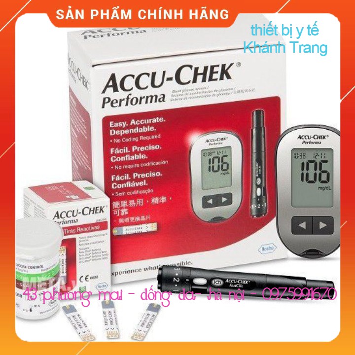 Que thử đường huyết Accu-Chek Performa (Hộp 25, 50 que)