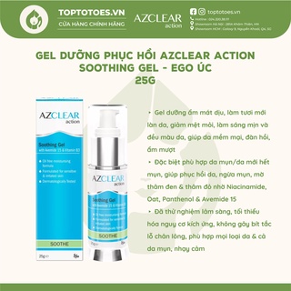 Gel dưỡng phục hồi Úc Azclear Action Soothing Gel dưỡng ẩm, làm dịu mát, phục hồi da cho da sáng mềm, đều màu
