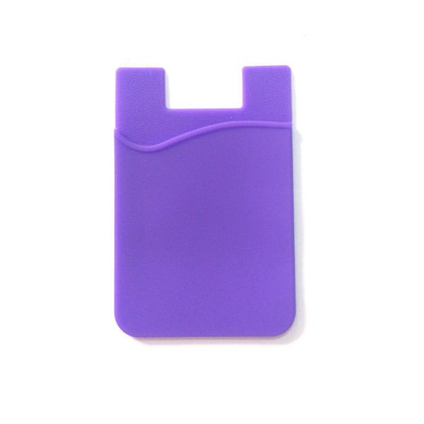 Ví đựng tiền thẻ thời trang đơn giản bằng silicone tự dính cho điện thoại