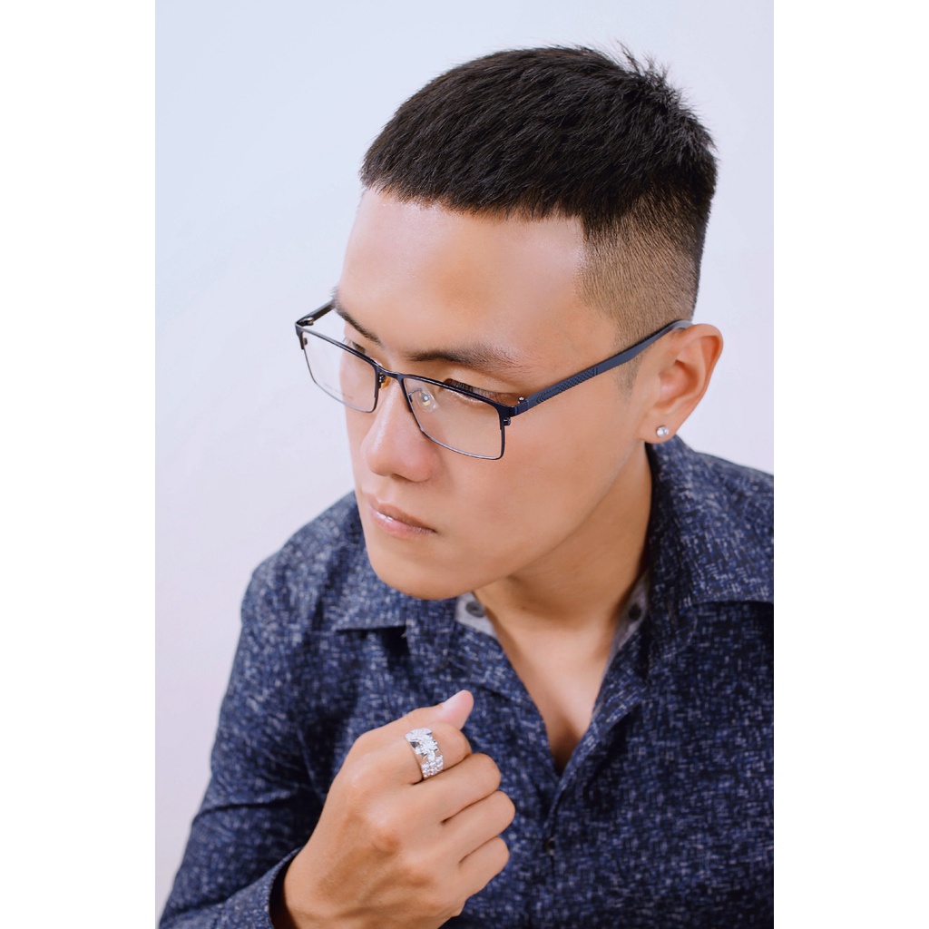 Gọng kính hợp kim cước thời trang nam nữ siêu nhẹ siêu bền Ouress 58026