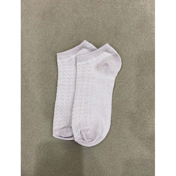 Tất nữ cổ ngắn vớ nữ chất liệu cotton màu trơn phối ren thoáng mát, thấm mồ hôi Phụ Kiện Tiên Tiên