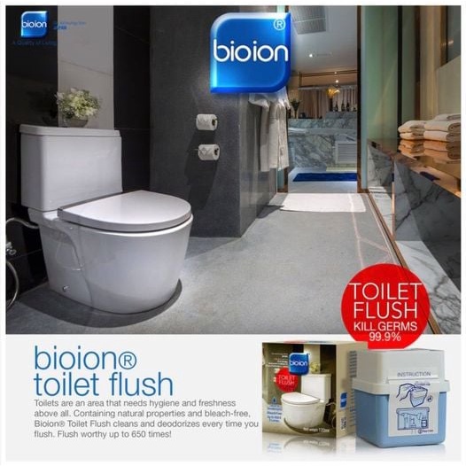 [Rẻ vô Địch][Có Sẵn]Viên Khử Mùi, Tẩy Rửa Bồn Cầu BIOION TOILET FLUSH Hộp 120g