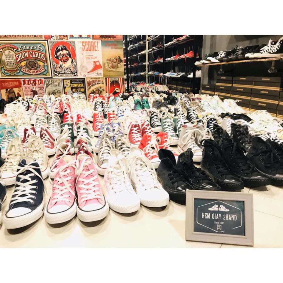 [Xả] GIÀY CONVERSE CLASSIC XÁM CỔ CAO SIZE 398/24cm (Real 100%/2Hand) [Sẵn Hàng] " : -sal11