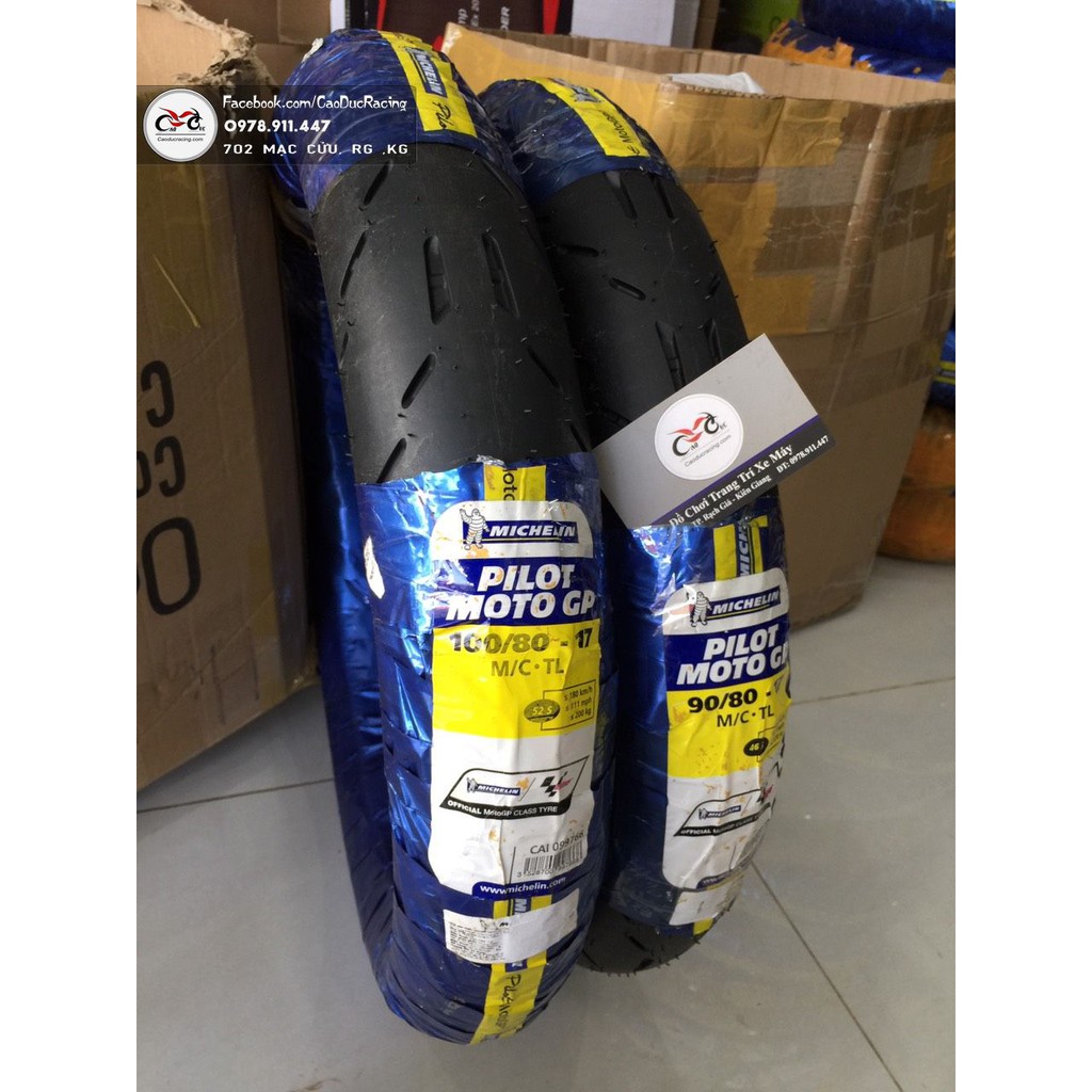 combo vỏ michelin moto GP - size 90 và 100