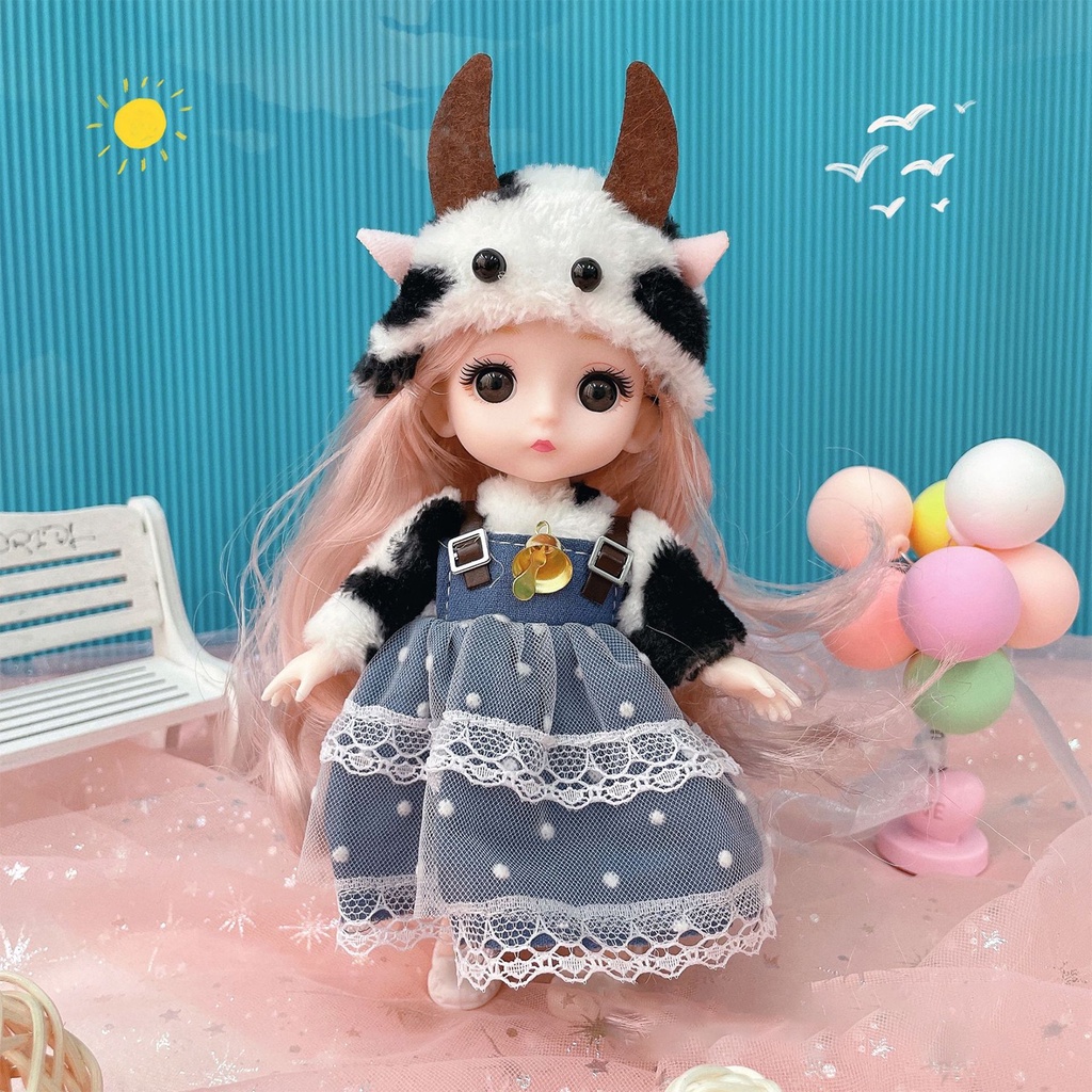 Búp bê Barbie, búp bê BJD  có khớp 17cm giá rẻ, đồ chơi, quà tặng cho bé gái