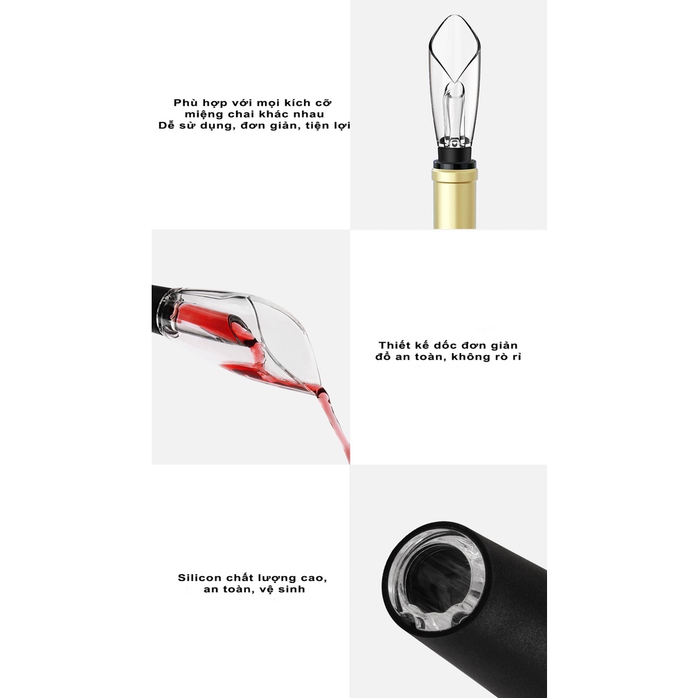 Bộ dụng cụ mở và bảo quản rượu vang Circle Joy CJ-TZ07, CJ-TZ08, CJ-TZ10