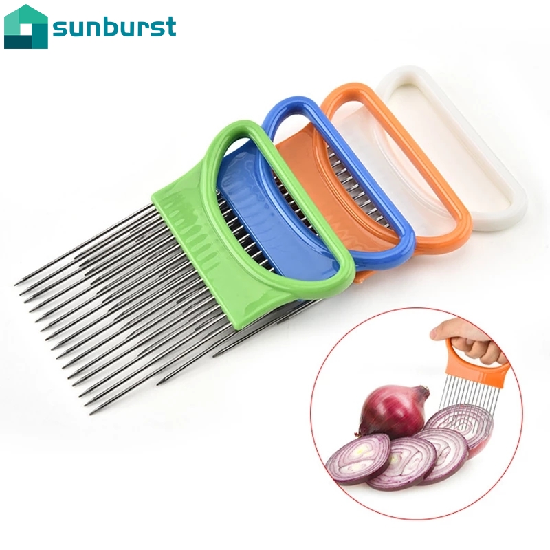 Dụng Cụ Hỗ Trợ Cắt Lát Hành Tây Đa Năng Bằng Thép Không Gỉ