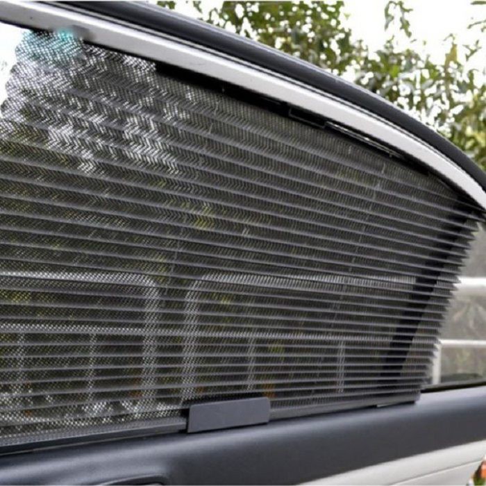 Một tấm rèm che nắng kéo dãn lên xuống theo cửa kính Xe hơi, Ô tô