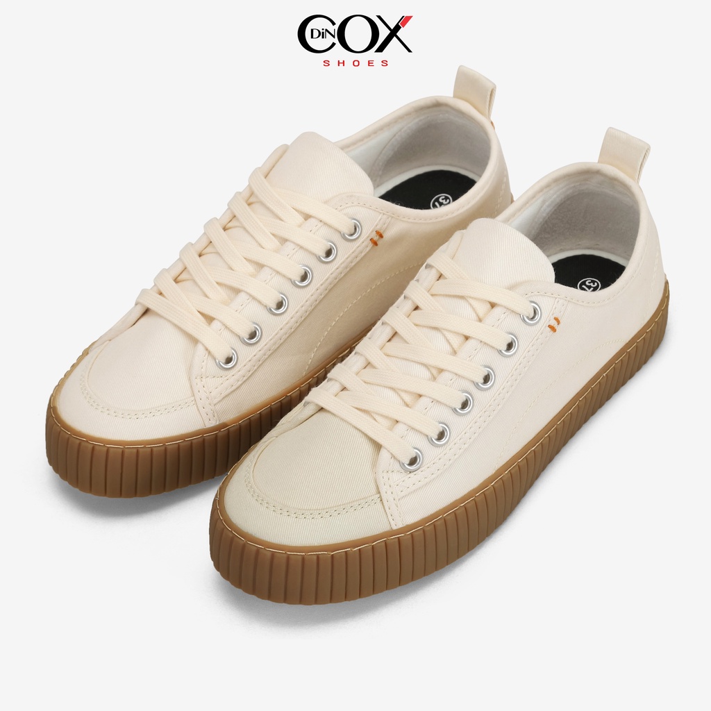 Giày Sneaker Vải Unisex DINCOX D27 WHITE Đơn Giản Hiện Đại