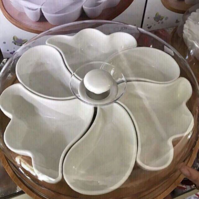 Khay mứt sứ