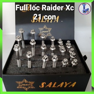 {Fee ship - Hàng có sẵn } Ốc lốc salaya Raider Satria Xăng Cơ  (full 21 con) , ốc salaya  inox