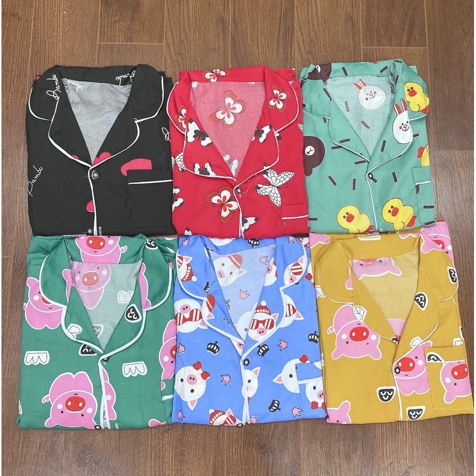 Đồ bộ pijama dài tay nữ - Set pizama hoạt hình dễ thương ulzzang mặc ở nhà đồ ngủ HOT | BigBuy360 - bigbuy360.vn