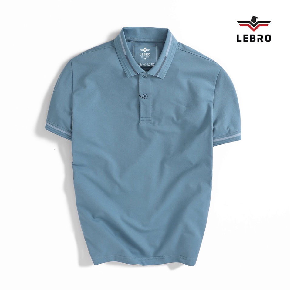 Áo polo nam LEBRO chất liệu CVC cao cấp co giãn đa chiều thấm hút nhanh bền màu form slimfit L122APL012 - Hàng mới về