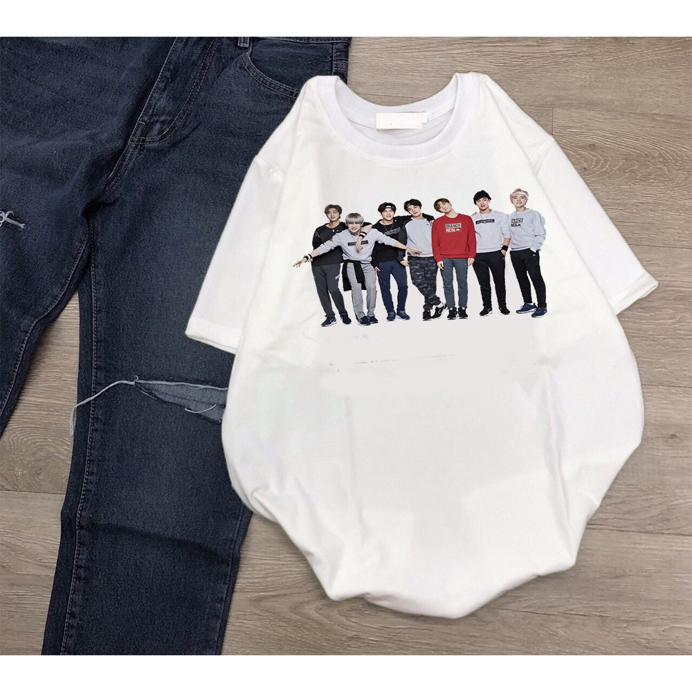 Áo thun Cotton Unisex - Fan Monsta X Hàn Quốc - K-Pop - Chibi - Những chàng trai dễ thương