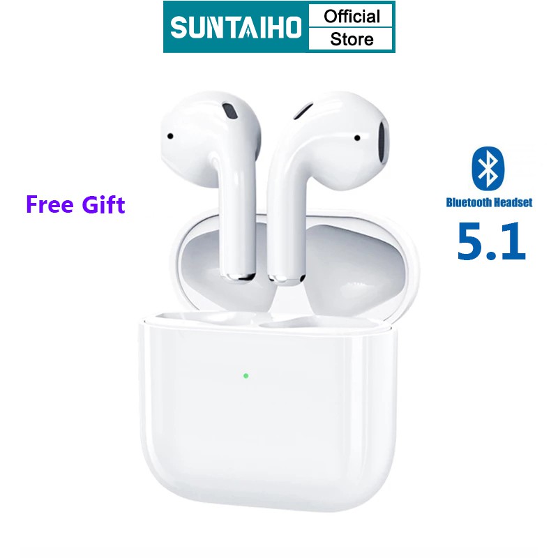 Cặp Tai Nghe Nhét Tai Inpods Pro4 Suntaiho Tws Bluetooth 5.1 Mini Cho Điện thumbnail