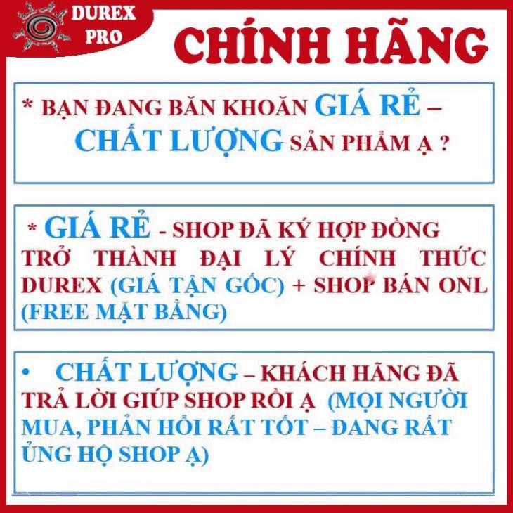 [MỎNG HƠN – NHIỀU GAI HƠN] KHIẾN NÀNG ĐÊ MÊ Bao cao su Durex Sensation có Gai và mỏng hơn (Số lượng 3 cái/ 1 hộp bcs)