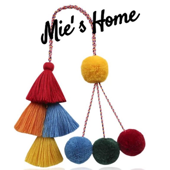 Móc chìa khóa TUA RUA PHONG CÁCH BOHO xinh xắn/ DIY- KIT NGUYÊN LIỆU TỰ LÀM MÓC KHÓA XINH XẮN/ MIE HANDMADE SHOP
