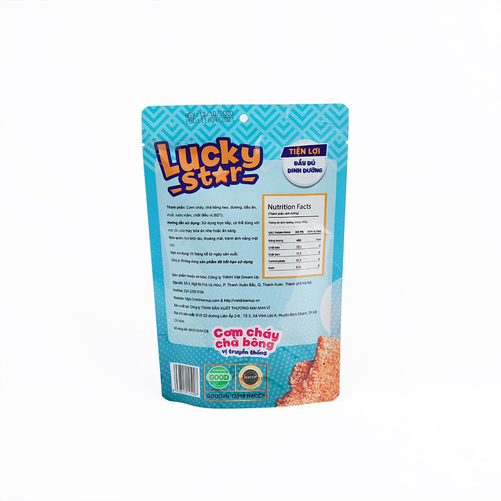 CƠM CHÁY CHÀ BÔNG VỊ TRUYỀN THỐNG - LUCKY STAR - 50 GRAM