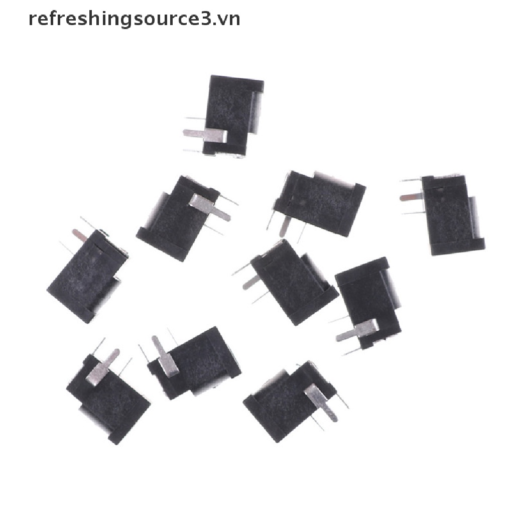 Set 10 Đầu Cắm Nguồn DC 3 Chấu 3.5mm x 1.3mm Màu Đen Chuyên Dụng